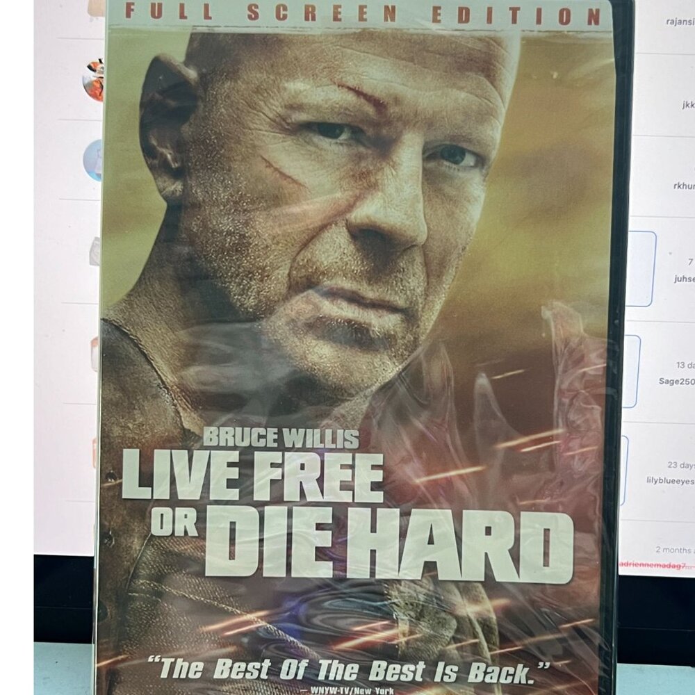 Bruce Willis Live Free Or Die Hard DVD Full Screen Edition New Sealed